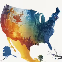 an image of a multicolored map of the united states