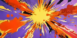 an artistic picture of multi - colored paint splashing around