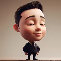 a close - up of a toy man in a suit