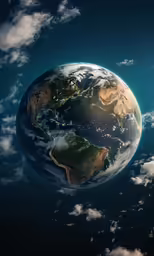 view of earth from space from outer