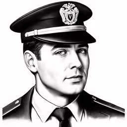 this is an image of a portrait of a police officer