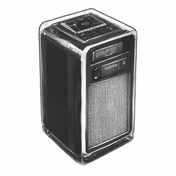 a drawing of a portable radio