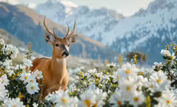 an image of a deer in the wild