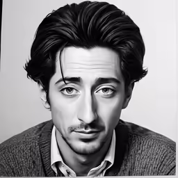 the actor with an expression for something on his face