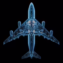 an airplane that is flying above the ground