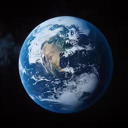 the view of earth showing asia and asia