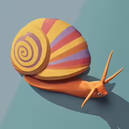 an image of a snail that is looking up