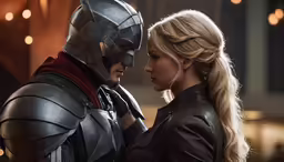 a male and female in armor next to each other