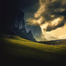 a lonely road winding through a lush green hillside