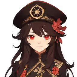 a girl in a hat and dress