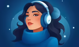 an image of a woman wearing headphones