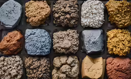 many different kinds of rocks and pebbles