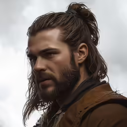 a man with long hair and braids in an outdoor setting