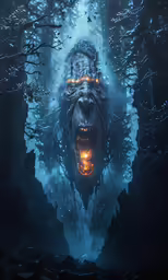 the face of a person that is submerged in water