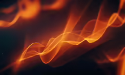 flames and smoke sticks are seen in this image