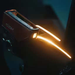 the speaker is glowing brightly in the dark