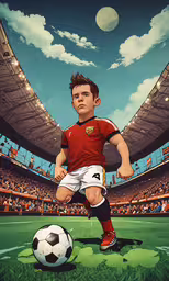 a young boy on the soccer field playing with the ball,the soccer player is running toward the ball