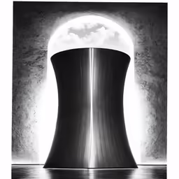 an image of a large structure with light coming through it