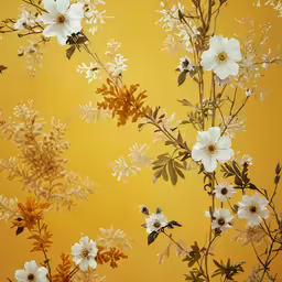 a close up shot of the same plant in yellow