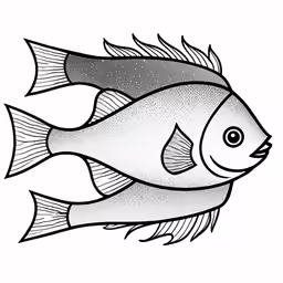 a fish with a big long beak on its back