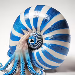 there is a person holding something in the shape of an octopus