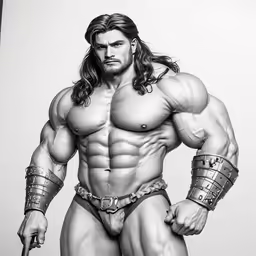 a drawing of the wrestler in the wrestler pose