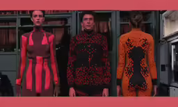 models are dressed in a fashion presentation for the dior
