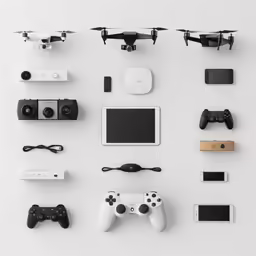 there are several different electronic devices on this wall