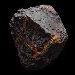 an artistically textured diamond that is melting orange