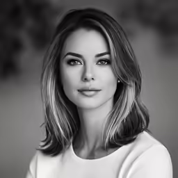 a woman with a white dress and long hair