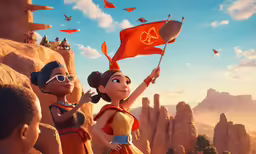 the character lil, as disney and her sister daisy in inside out