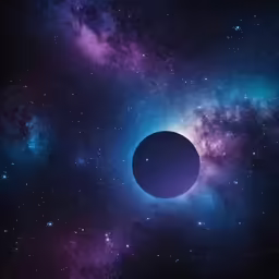 a large ball of substance in the middle of space