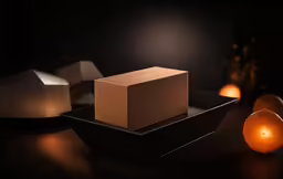 two boxes sitting next to each other on a table