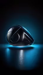 the blue - and - black light from the front of the vehicle