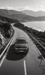 a car that is sitting in the road