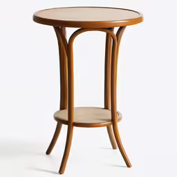 small table with a shelf on the top