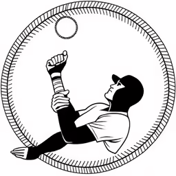 a person hanging on to a rope holding a tennis ball