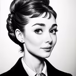 a black and white photo of a woman