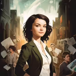 the cover to the book series the order,there is a woman in front of people