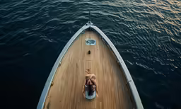 a man that is floating in some water