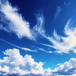 a beautiful blue sky with white clouds