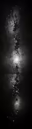 the light reflecting off of a dark surface