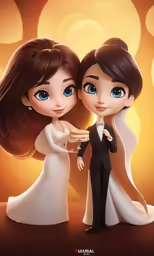 a bride and groom holding hands, holding the camera