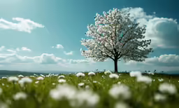the flowers are blooming and in full bloom on the grass