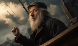an older man with grey hair and beards