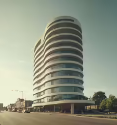 an image of a very nice looking building in the city