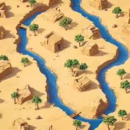 there are many pieces of earth with small trees on them