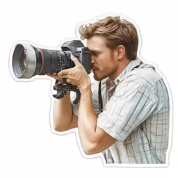 a man taking a photograph with a camera
