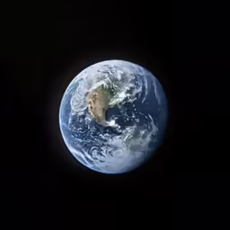 a satellite photo of earth in the dark