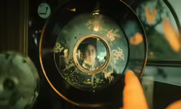 the photo has been altered to look like it is in a mirror